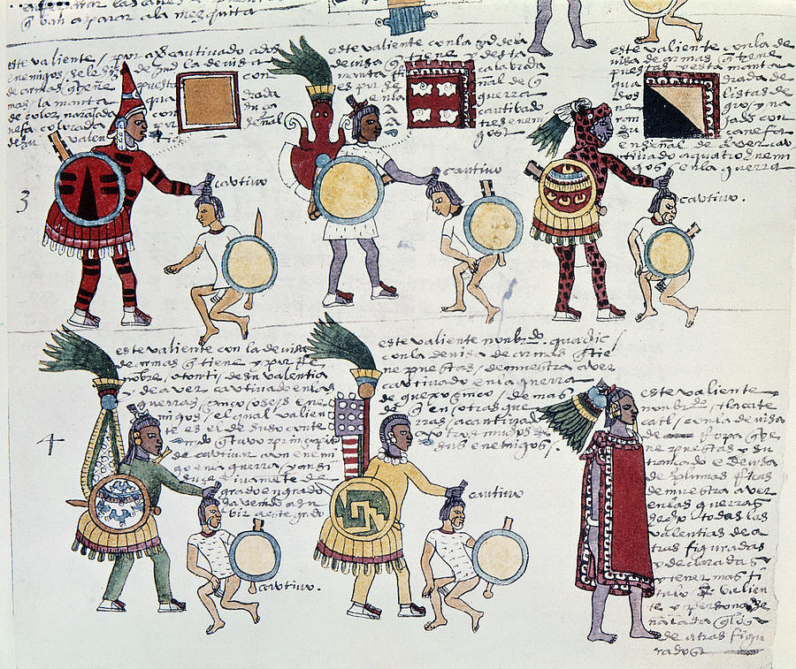 Book Drawing - Aztec Codex Mendoza, 1540 #1 by Granger