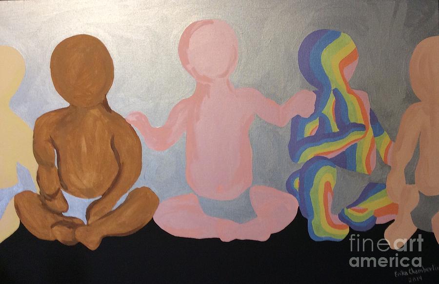 Babies #1 Painting by Erika Jean Chamberlin