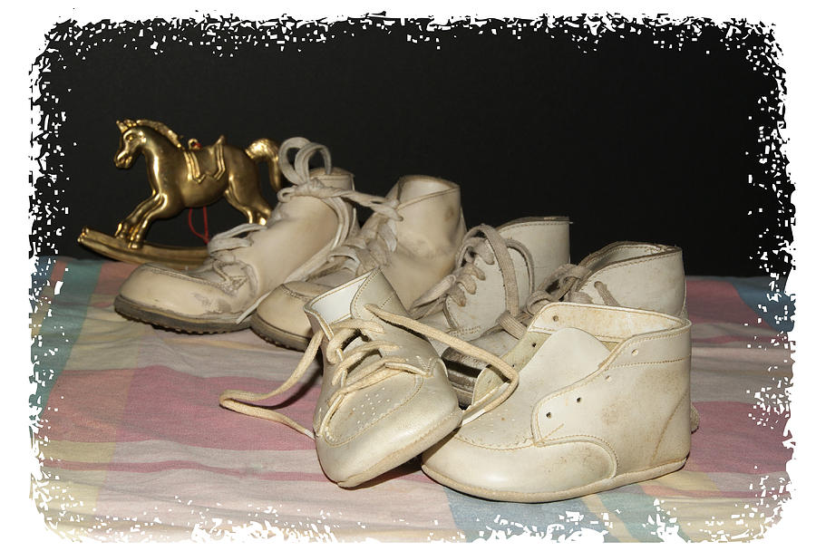 Baby Shoes #1 Photograph by Margie Avellino
