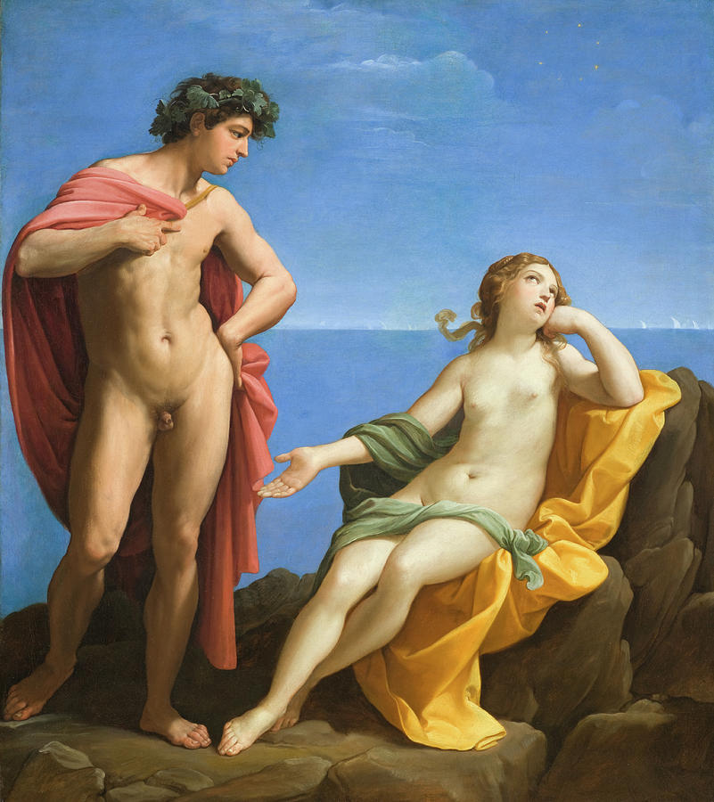 Bacchus and Ariadne #3 Painting by Guido Reni
