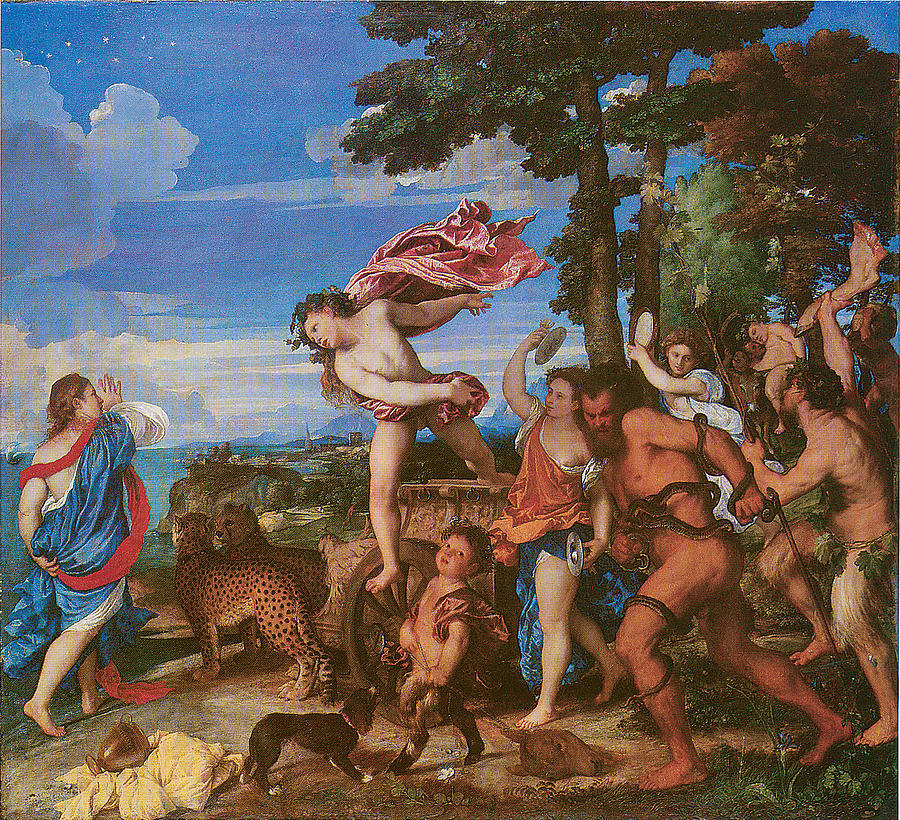 Titian Painting - Bacchus and Ariadne #1 by Titian