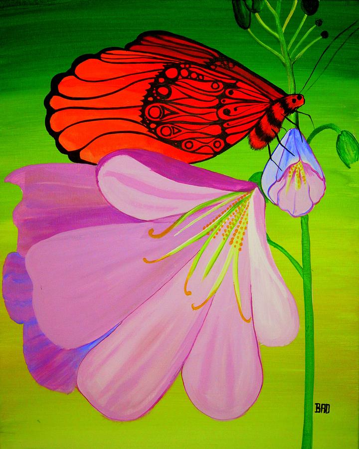 Badbutterfly #1 Painting by Robert Francis
