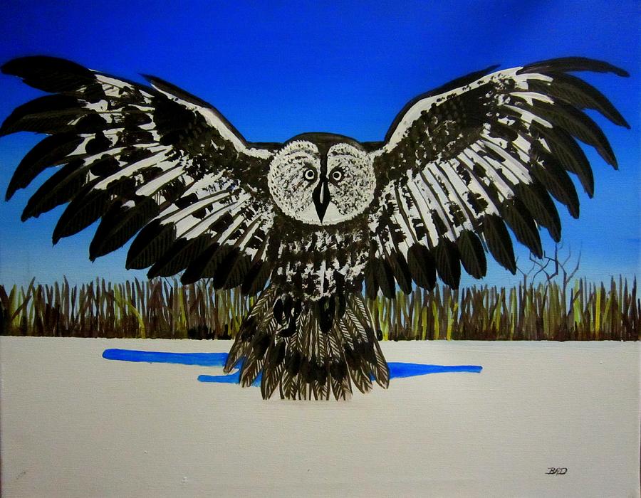 Badowl #1 Painting by Robert Francis