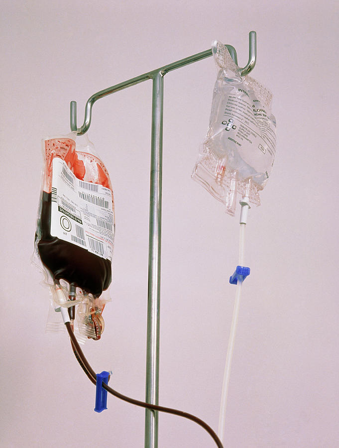 Injecting into IV Drip Bag - Stock Image - C022/1508 - Science Photo Library