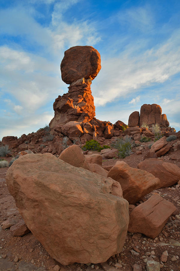 Balanced Rock Sunrise #2 Photograph by Ray Mathis