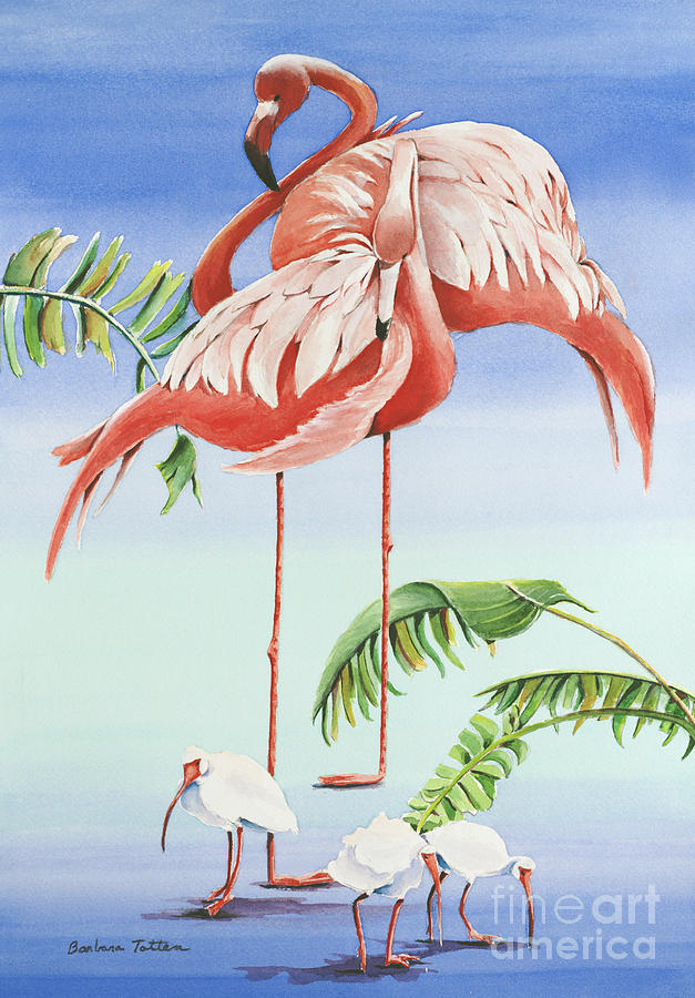 Ibis Painting - Balancing Act by Barbara Totten