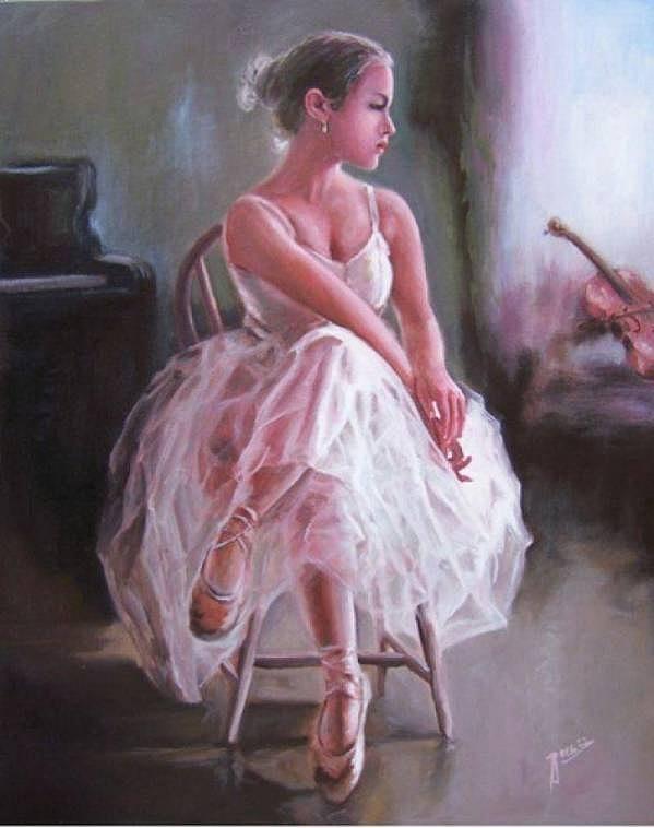 Balerina Painting by George Barbu - Pixels