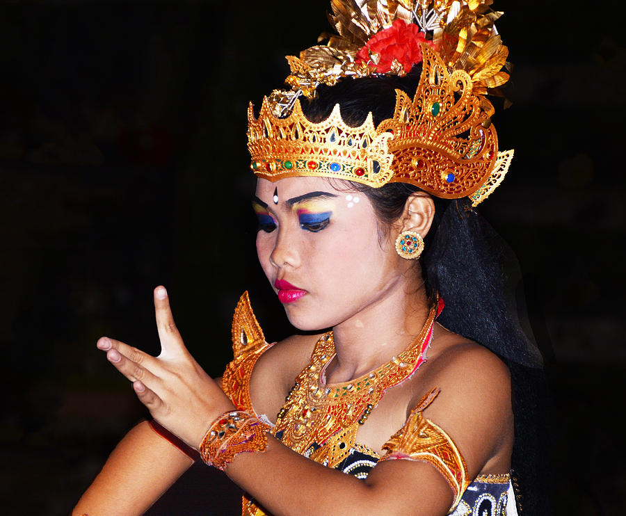  Balinese  Dancer  During Kecak Dance  In Ubud Bali  Photograph 