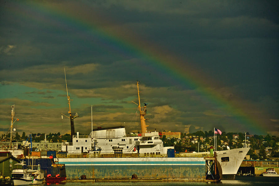 Ballard Rainbow #1 Photograph by Steven Lapkin