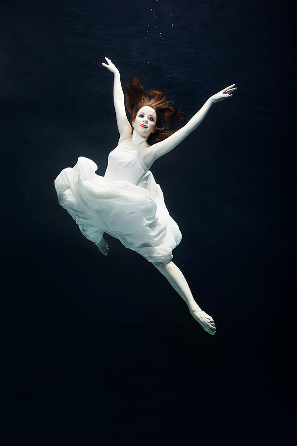 Ballet Dancer Underwater #1 Photograph by Henrik Sorensen