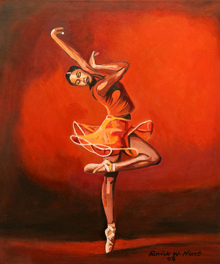 Ballet Dancer Painting - Ballet Lady by Patrick Hunt Ballet Dancer Painting - Ballet Lady by Patrick Hunt