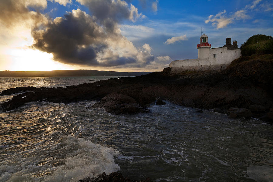 Lighthouse Photograph - Ballinacourty Lighthouse, Dungarvan #1 by Panoramic Images