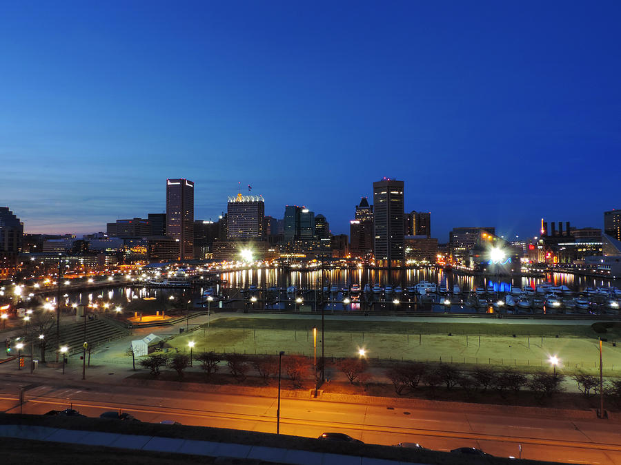 Baltimore Skyline At Dusk Photograph by Cityscape Photography