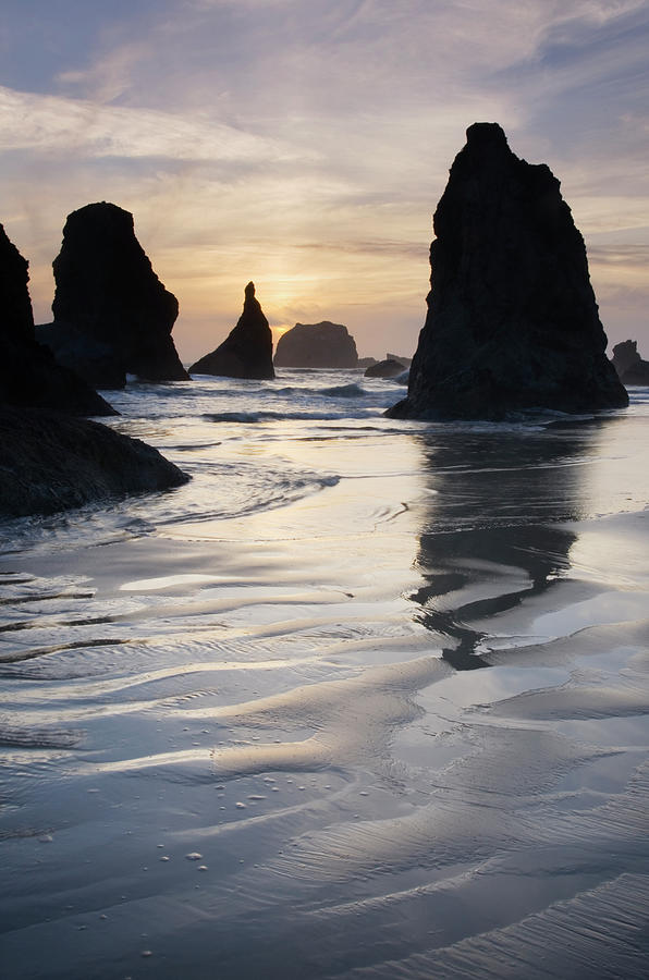 Bandon Beach, Oregon #1 Photograph by Alan Majchrowicz