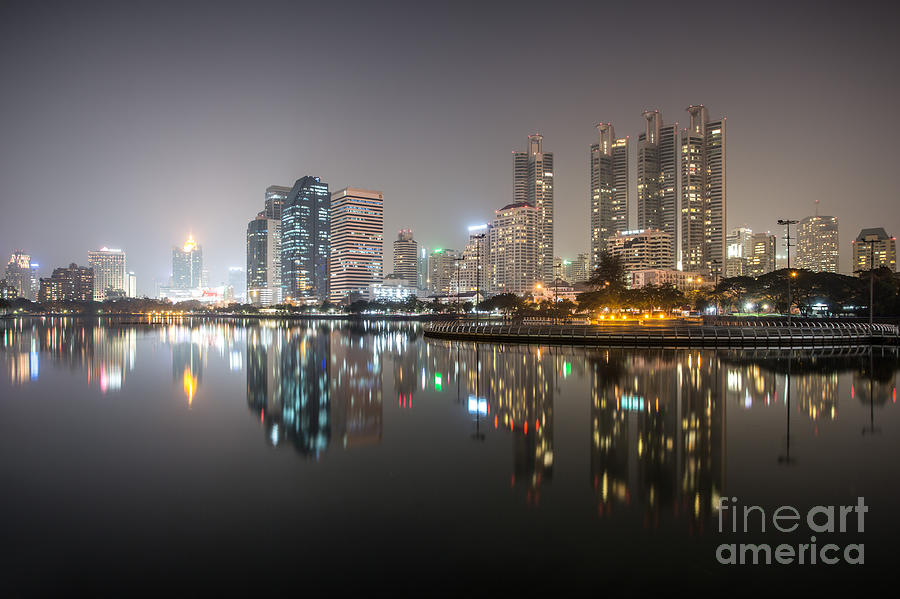 Bangkok by night #1 Photograph by Matteo Colombo