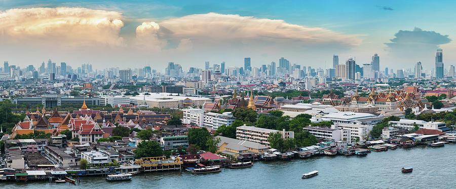 Bangkok Panorama Photograph by Weerakarn Satitniramai