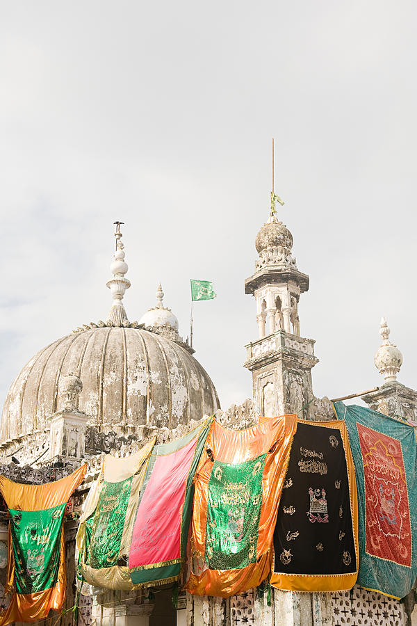 Banners hanging on haji ali dargah  #1 Photograph by Image Source