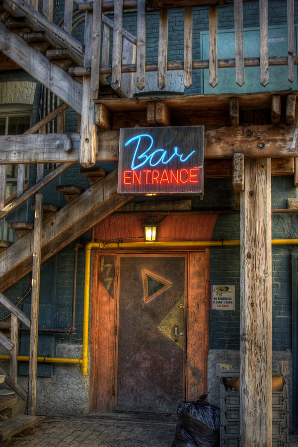 Architecture Photograph - Bar Entrance #1 by Bryan Scott