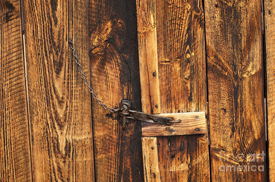 Barn Door And Latch #1 Photograph by Scott Camazine