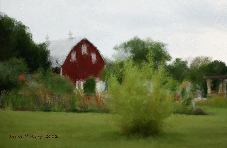 Barn in Wisconsin #1 Painting by Bruce Nutting