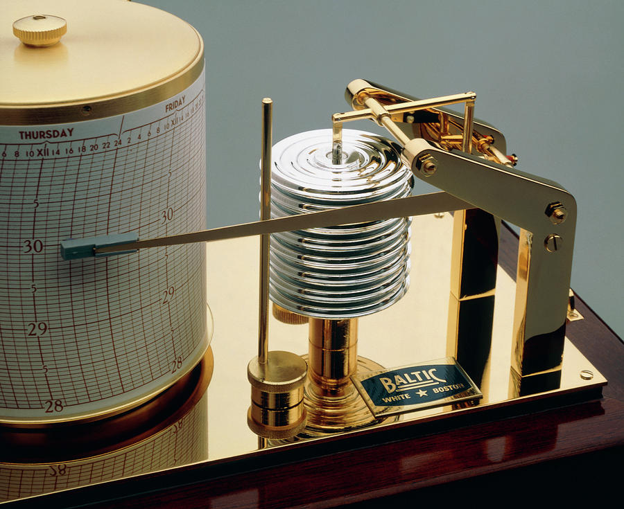 Barometer For Measuring Atmospheric Pressure Photograph by Sam Ogden