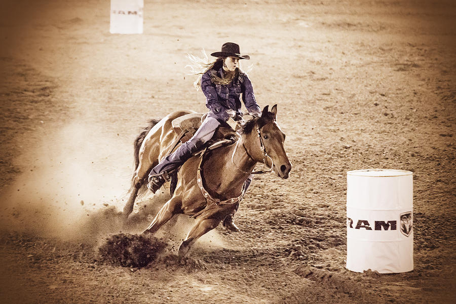 Barrel Racing Photograph by Caitlyn  Grasso