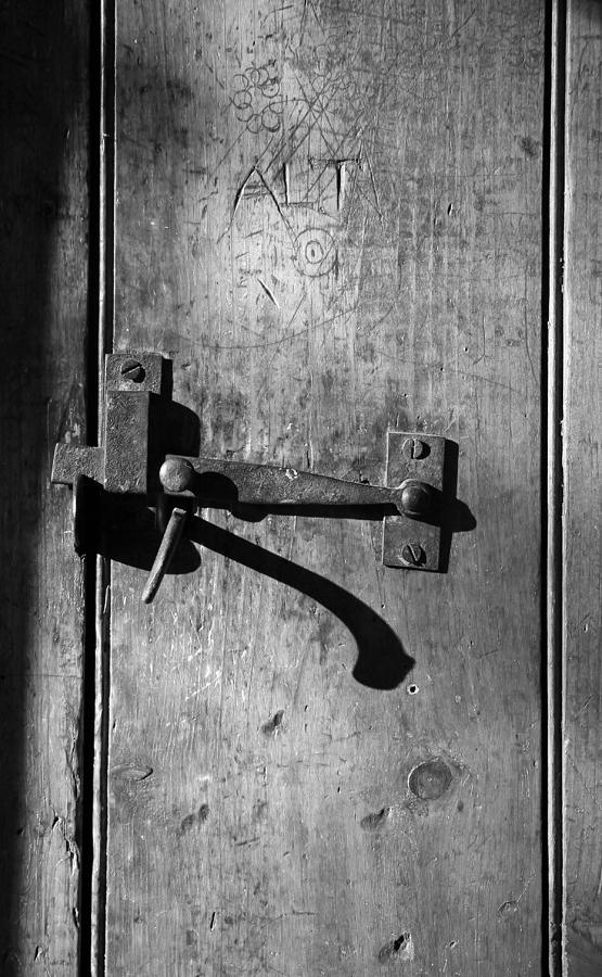 Black And White Photograph - Basement Door Circa Eighteen Forty #1 by Brooke T Ryan