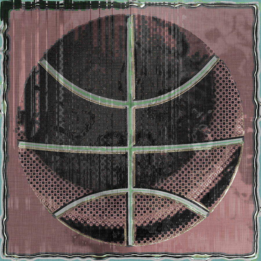 Basketball Abstract #1 Digital Art by David G Paul