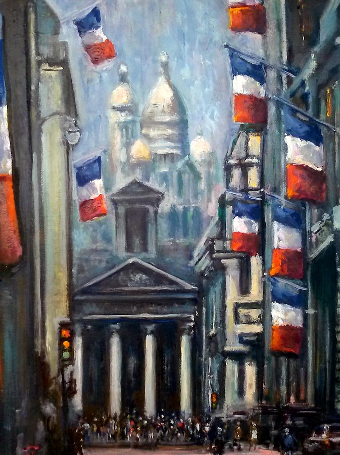 Bastille Day Painting by Philip Corley
