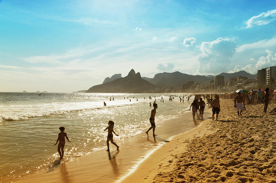 Bathers On The Beach Of Ipanema #1 Photograph by Buena Vista Images