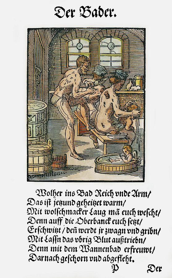 Hat Painting - Bathhouse Proprietor, 1568 #1 by Granger