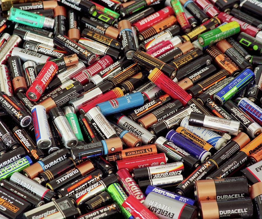 Battery Recycling #1 Photograph by Robert Brook/science Photo Library