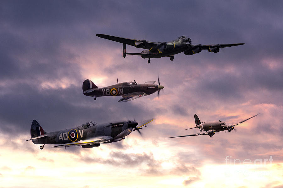 Battle of Britain Memorial Flight #1 Digital Art by Airpower Art