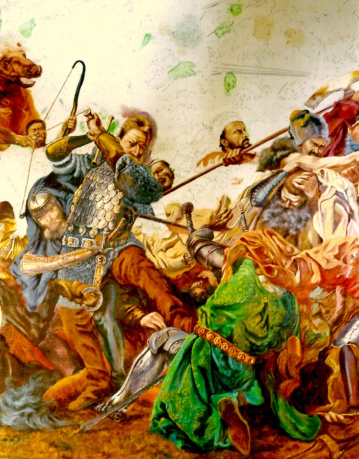 Knight Painting - Battle of Grunwald #2 by Henryk Gorecki