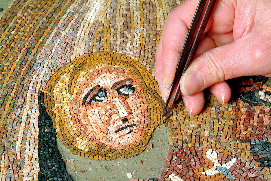 Battle Of Issus Mosaic Reconstruction #1 Photograph by Pasquale Sorrentino/science Photo Library