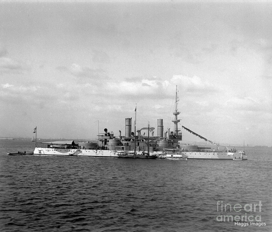 Battle Ship Indiana #2 Photograph by William Haggart