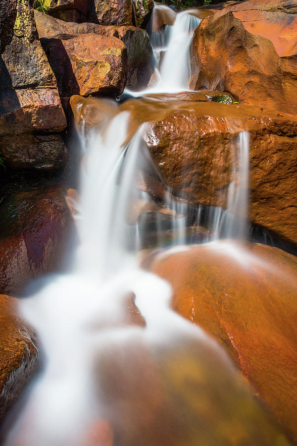 Batu Ferringhi Waterfall #1 Photograph by Inkid Copyright