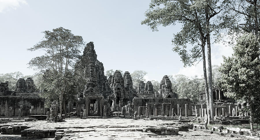 Bayon temple in Cambodia Photograph by Alexey Stiop