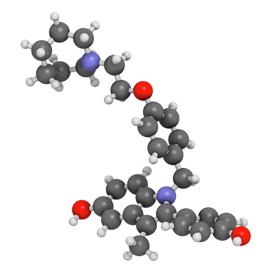 Bazedoxifene Osteoporosis Drug Molecule Photograph by Molekuul - Fine ...