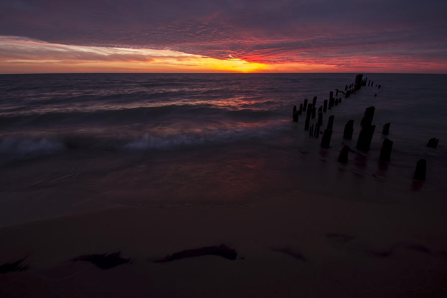 Beach At Sunrise #1 Photograph by Sven Brogren