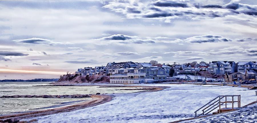 Beach In Winter Photo Art #1 Photograph by Constantine Gregory