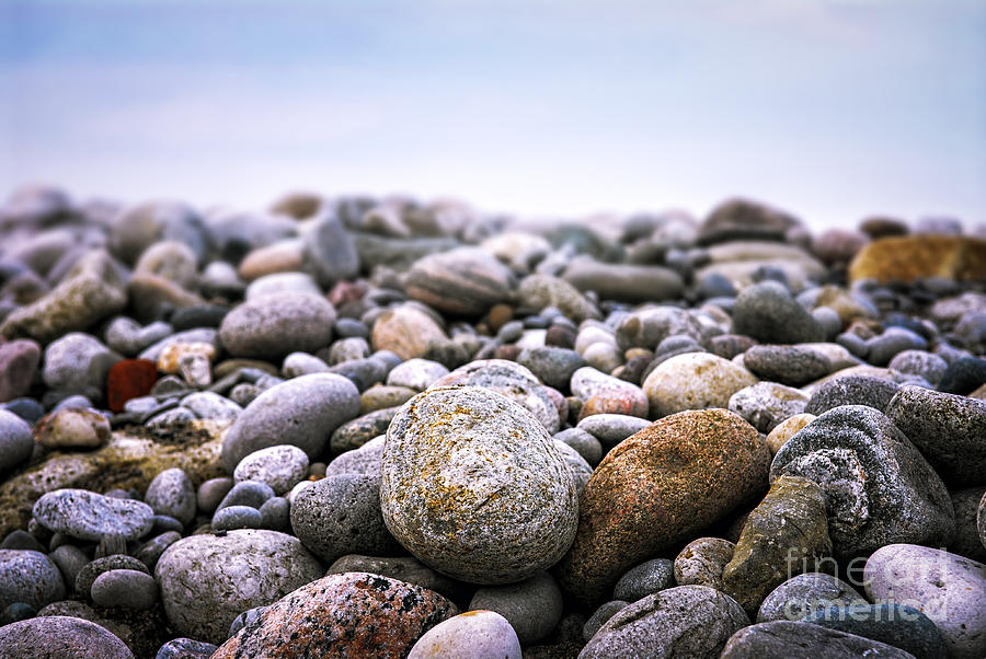 Pebbles Photograph - Beach pebbles 3 by Elena Elisseeva