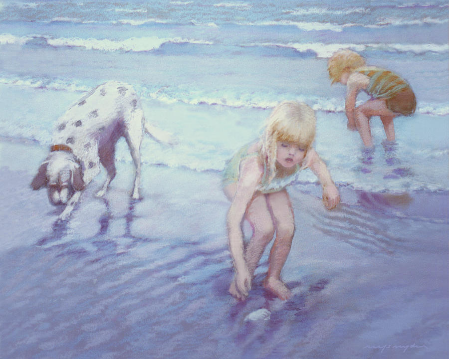 Beach Threesome #1 Painting by J Reifsnyder