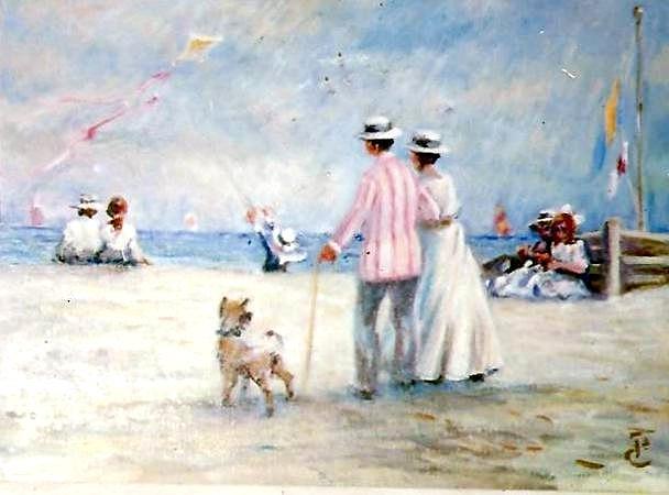 Beach Walk #1 Painting by Philip Corley