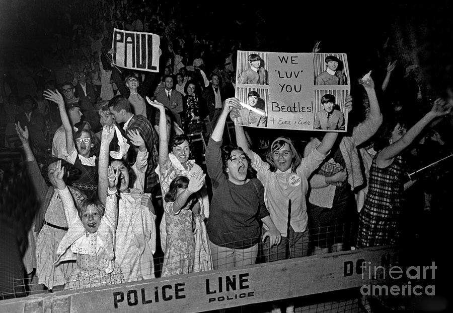 Beatles Fans At Concert, 1964 Photograph by Larry Mulvehill
