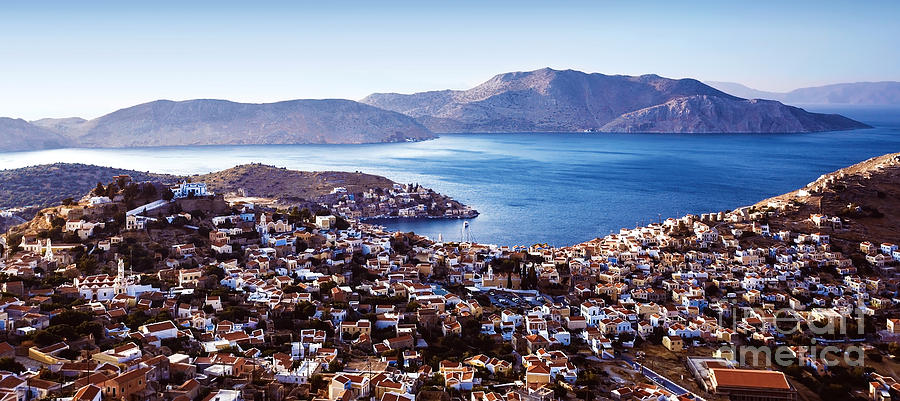 Greek Photograph - Beautiful coastal city #1 by Anna Om