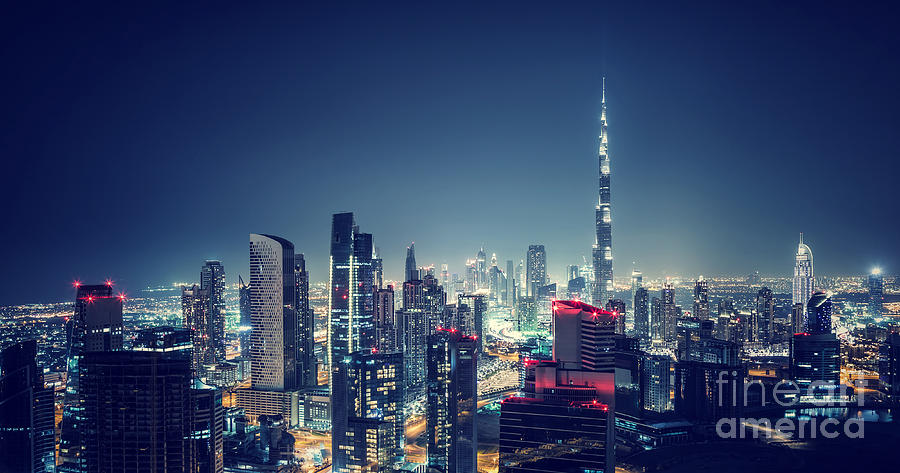 Beautiful Dubai cityscape #2 Photograph by Anna Om