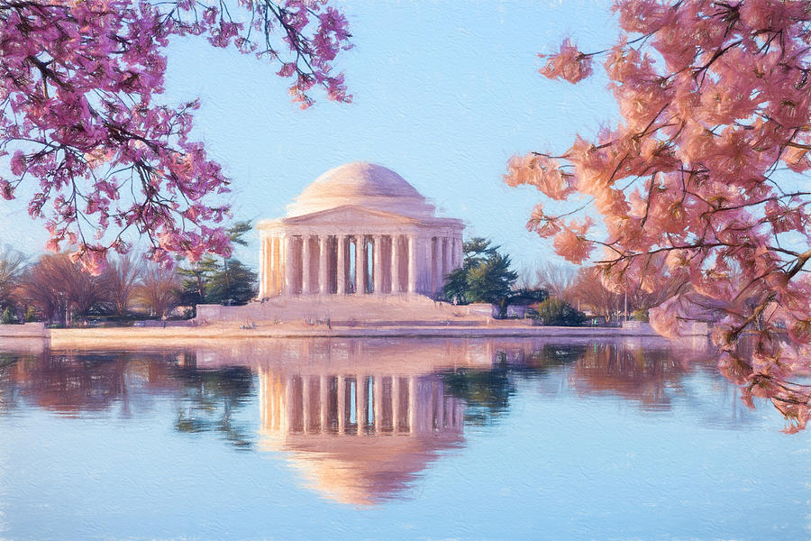 Architecture Photograph - Beautiful early morning Jefferson Memorial #1 by Steven Heap