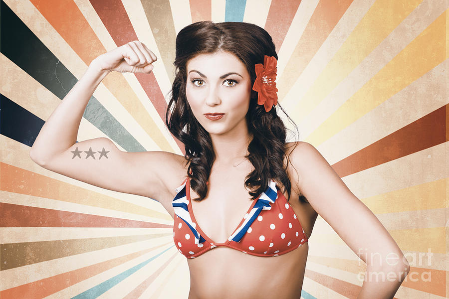 Power of pinup Digital Art by Jorgo Photography