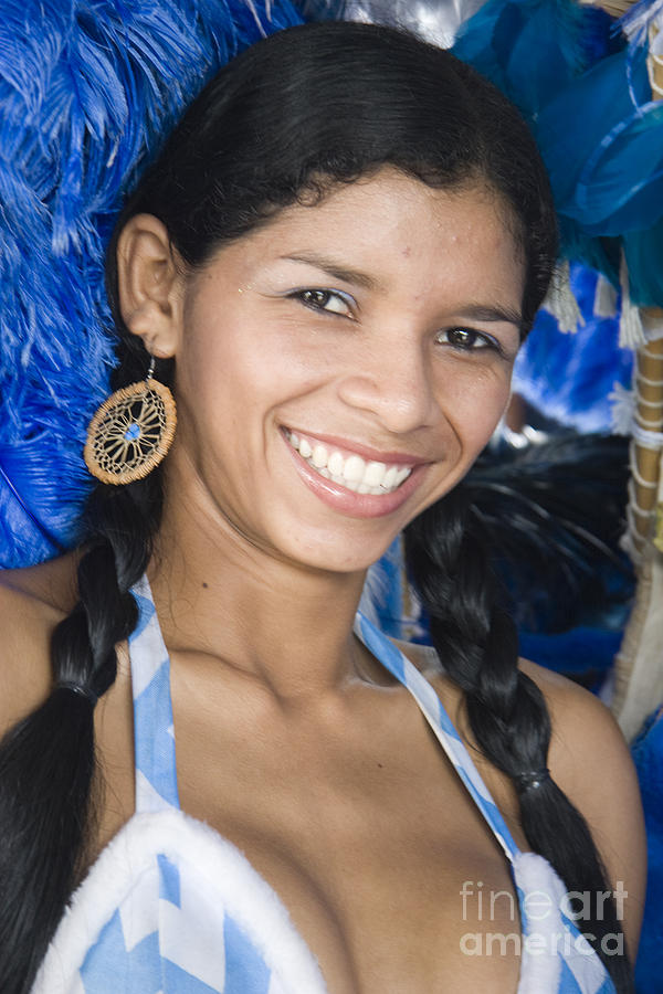 Feather Photograph - Beautiful Women of Brazil 12 #1 by David Smith